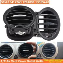 13417363 2201099 13365420 A/C griglia di uscita della copertura della presa d'aria nera/cromata adatta per Opel ADAM CORSA D MK3 Vauxhall