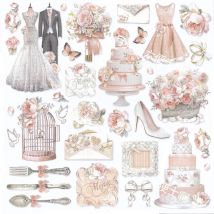 33 Teile/paket Vintage Hochzeit Aufkleber DIY Handwerk Scrapbooking Album Junk Journal Dekorative Aufkleber