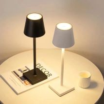Lampada da scrivania a LED Lampada da tavolo ricaricabile USB Bar Ristorante Ambiente Lampade touch wireless Luci a LED impermeabili per la camera da letto dell'hotel