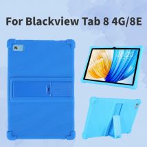 For Blackview Tab 8 4G/8E 10.1 Inch Silicone tablet protective case with adjustable stand and thickened corners for anti-impact