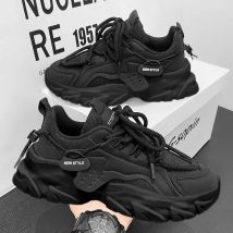 Männer Dicke Sohle Sport Schuhe Einfache Modische Casual Sneaker Hohe Qualität Gummi Kunststoff Männliche Sportschuhe Chunky Turnschuhe