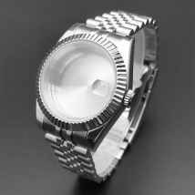 36mm/40mm Saphirglas für Herren Uhrengehäuse passen nh35 nh36 nh34 Uhrwerk wasserdichtes Jubiläum Edelstahl Uhren armband
