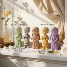Weibliche Statue Silikon Formen Mädchen Junge Figur Silikon Kerze Form Ramadan Kareem Dekor