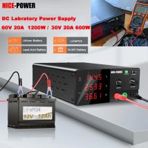 Zasilacz laboratoryjny DC regulowany 60V 20A 48V, źródło zasilania 30V 20A, wyjście 15V 60A, moc 600W 900W 1200W do ładowania i naprawy akumulatorów