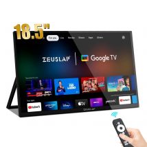 ZEUSLAP 18,5 "Monitor portátil inteligente Z18TV PRO con Google TV pantalla táctil para Mini PC portátil teléfono Xbox PS4 PS5 Switch