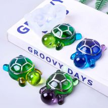 Simulation Turtle Silicone Mold DIY Handmade Animal Ornaments UV Epoxy Resin Plaster Casting Molds Home Decor Craft Gifts