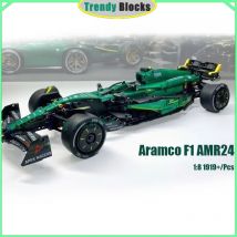 MK6022 1919 ELEMENTÓW 1:8 Martin Aramco AMR24 Klocki Konstrukcyjne MOC Technic Samochód F1 Zabawki Prezenty dla Chłopców Dzieci