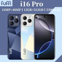 FUFFI Global Vision I16 Pro Smartphone 5G Android 5300mAH 12GB RAM 512G ROM 6.56Inch 1080x2640HD 24+48MP 4G Network Mobile Phone