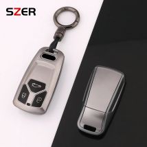 Gun Grey TPU Auto-Fernschlüssel-Hülle für Audi A4 B9 A5 A6 8S 8W Q5 Q7 4M S4 S5 S7 TT TTS TFSI RS Protector Fob Keyless