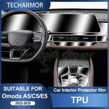 Car Interior TPU Protector Anti-scratch Film For Omoda A5/C5/E5 2022-2025 Center Console Navigation Dashboard Protector Sticker
