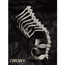 ZHUHE Wirbelsäulenring im Retro-Gothic-Stil für Damen und Herren, Schmuckzubehör