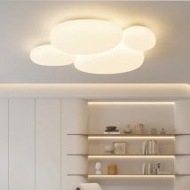 Nordic Cream lampa sufitowa nowoczesna lampa sufitowa LED dla dzieci do salonu sypialnia restauracja minimalistyczna lampa chroniąca oczy