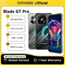 Weltpremiere DOOGEE Blade GT Pro 5G Robustes Telefon LED-Lichteffekt 12 GB 512 GB 10,5 mm ultradünne 100 MP AI-Kamera 5800 mAh Akku