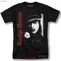 Marilyn Manson T Shirt Rock Merch Concert Tour Vintage Design Washed Stylish Breathable homme Casual graphic fashion vintage