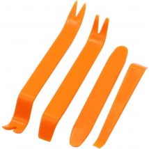 4-teiliges Kunststoff-Set zum automatischen Demontieren von Werkzeugen, Autoradio, Tür-Clip-Panel, Verkleidung, Armaturenbrett, Audio-Entfernung, Installateur, Hebel-Set, Refit-Set