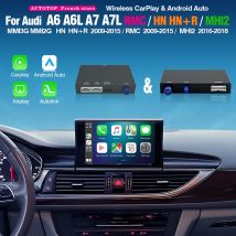 Interfaz inalámbrica AUTOTOP Carplay Android Auto para AUDI A6 A7 C7 HN RMC MHI, integración con Mirror Link, AirPlay, AUX, BT, módulo para coche.