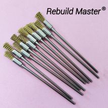 Ricostruisci Master 10/30/50pc Penna Filo 100mm 3.0 Gambo Acciaio Pulizia Estremità Utensile Rotante In Acciaio Inox Spazzola In Ottone Rimozione Della Vernice Ruggine