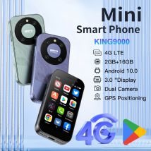 SERVO KING 9000 3,0-calowy wyświetlacz HD Mały smartfon Android 10.0 Sieć 4G LTE 2 GB + 16 GB 2000 mAh Rozpoznawanie twarzy Mini telefon komórkowy