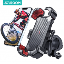 Joyroom Uniwersalny uchwyt na telefon rowerowy 360° °   Widok uchwytu na telefon rowerowy do stojaka na telefon komórkowy 4,7-7 cali, odporny na wstrząsy uchwyt, klips GPS