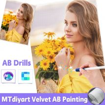 Benutzerdefinierte Diamant Malerei AB Bohrer Foto DIY 5D Runde Quadrat voller Diamant Mosaik Stickerei Hobby Geburtstag DIY samt Leinwand Geschenk