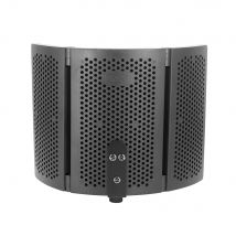 Microphone isolation hood, foldable microphone shield with triple sound isolation, suitable for microphone recording equipment