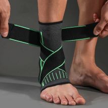 Adjustable Ankle Support Compression Ankle Brace Protector for Running Soccer Basketball Nylon Knitted Bandage Ankle Strap