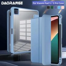 Per Mi Pad 7 e 7Pro Custodia con portapenne per Xiaomi Pad 5 Cover trasparente per Xiaomi 6 Custodia da 11 pollici con sveglia automatica Funda