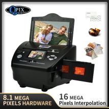Scanner per pellicole digitali per foto da 16 MP Scanner negativo 4 in 1 Converte pellicole da 35 mm 135 diapositive e negativi per risparmiare ai file di immagini