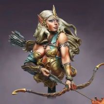 Harzmodellbausatz X-150 Elf Archer 1:12 Unmontierte Skulptur für Hobbyisten
