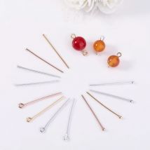 (5214)50PCS 20MM 25MM 30MM 35MM 24K Gold Farbe Ball Pins Bead Pins stecker Hohe Qualität Schmuck, Die Entdeckungen Zubehör