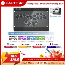 Controller Arcade Magnetico Senza Leva Haute42 C16-S Hitbox per PC/PS4/PS5/Switch - Fight Stick Hitbox