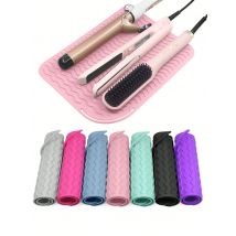 Neue Plus Size Silikon Hitzebeständige Matte Tragbare Reise Hot Tools Pad Abdeckung für Lockenstab, Glätteisen Haarglätter