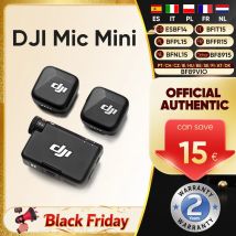 DJI Mic Mini 2TX 1RX aggiunge custodia di ricarica Cancellazione attiva del rumore a due livelli Funzionamento 48 ore Trasmissione stabile audio di alta qualità