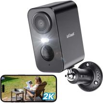 ieGeek Sicherheitskameras, kabellos, für den Außenbereich, 2K 3MP batteriebetriebene WiFi-Überwachungskamera mit Spotlight und Farbnachtsicht