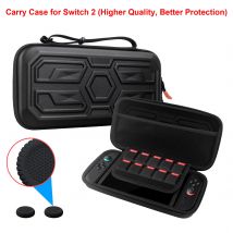 Hochwertige Tragetasche für die Switch2-Konsole, tragbare Aufbewahrungstasche mit kostenloser Daumengriffe, Abdeckung für NS Switch 2 Zubehör
