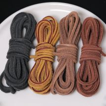 Regelin 3 Meter braun/schwarz hochwertige echte Kuh Leder Schmuck Schnur Schnur Spitze Seil DIY Halskette Armband finden