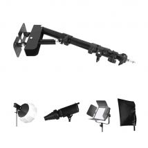 Brazo de montaje en pared para estudio de fotografía, luces estroboscópicas de vídeo, longitud máxima de 39,3 pulgadas/100 cm, giratorio Horizontal y Vertical