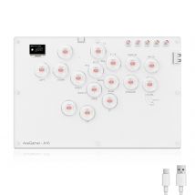 AceGame Arcade Stick 16 tasti Gamerfinger a tutti i pulsanti con funzioni Turbo e RGB personalizzato, Arcade Controller Arcade Stick Hitbox