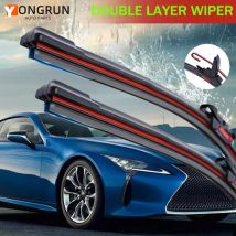 Tergicristallo universale a doppio strato con striscia di gomma morbida di tipo U HD Riduce il rumore Tergicristallo per auto 13 "14" 16 "18" 19 "20" 21 "22" 24 "26"