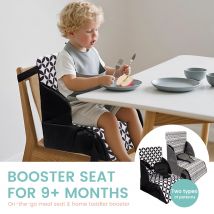 1PC Tragbare Faltbare Baby Hochstuhl Kissen Reise Booster Sitz für Kleinkinder Waschbare Riemen Schnalle