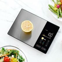 Intelligente Küchenwaage aus Edelstahl, Lebensmittelkalorien, Protein, Fettkohlenhydrate, Ernährungsrechner, 11 Pfund/5 kg Gewicht für gesundes Kochen