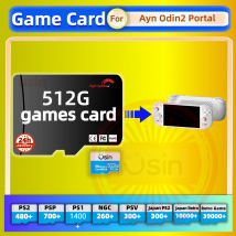 Spielkarte für Ayn Odin2 Portal Odin Retro Classic Games PS2 PSP Android Handheld Gaming Konsole Gaming Speicher TF SD H-Speed 512G