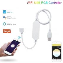 Controller Smart Wifi RGB Google Alexa Tuya Dimmer USB con telecomando per 5V 12V 24V 5050 WS2811 WS2812 RGB RGBW LED Strip Light