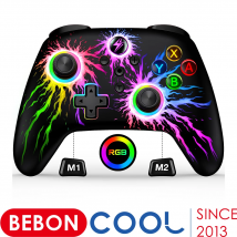 Controller Joystick Bluetooth Wireless BEBONCOOL per Nintend Switch/Switch OLED/Lite Pro Gamepad per PC/Android/ios/Steam