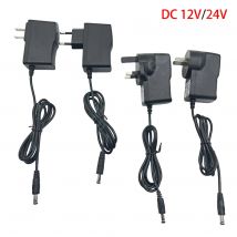 DC12V 24V Universal-Netzteiladapter AC110-240V 1A/2A/3A/5A/6A/8A/10A mit EU/US/AU/UK-Steckern für LED-Streifenlichtkonverter