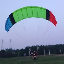 1 Satz RC Powered Paraglider 2204 Bürstenlosen Motor 1,5 Meter blatt 1,5 Fernbedienung Fallschirm UAV Montage Spielzeug für Kinder Erwachsene