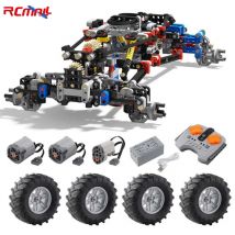 RCmall 4WD Klettern Auto Off-road Vorderradaufhängung System MOC Bricks Teile Kits 23798 + 15038 Reifen Kompatibel mit LEGOed