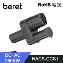 CCS2 to Tesla EV Charger Adapter AC+DC 250A 1000V Electric Vehicle DC Charging CCS2 To Tesla Convertor dc combo 2