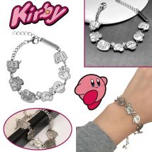 18,5 cm Kirby Cartoon Y2k Metall Armband Anime Frauen Titan Anhänger Armband Mädchen Luxus Schmuck Zubehör Armband Geschenke
