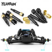 YEAHRUN 1Set Vorne und Hinten Stahl CVD Erweiterte 3mm/5mm für LOSI 1/24 Micro-B 2WD Buggy RC Auto Upgrade Teile